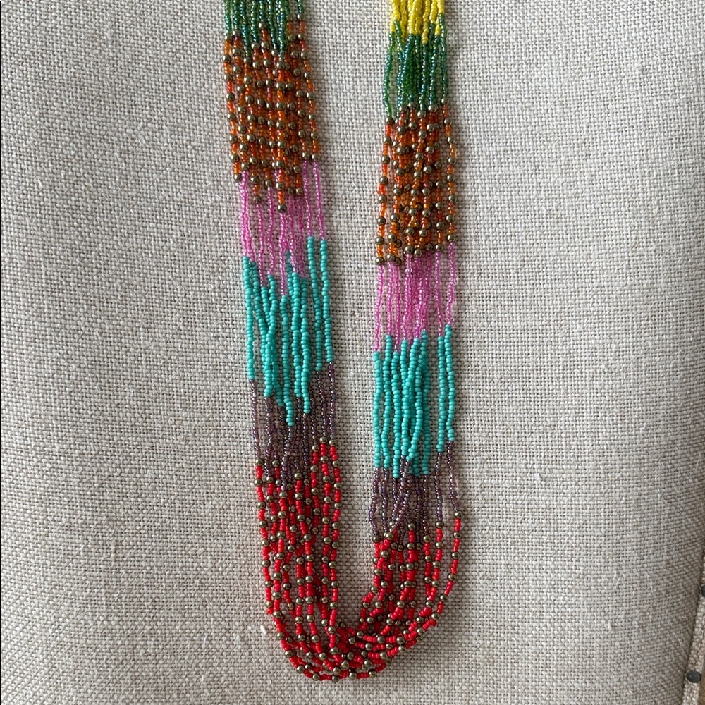 BelleStyle Vintage Colorful Beaded Necklace